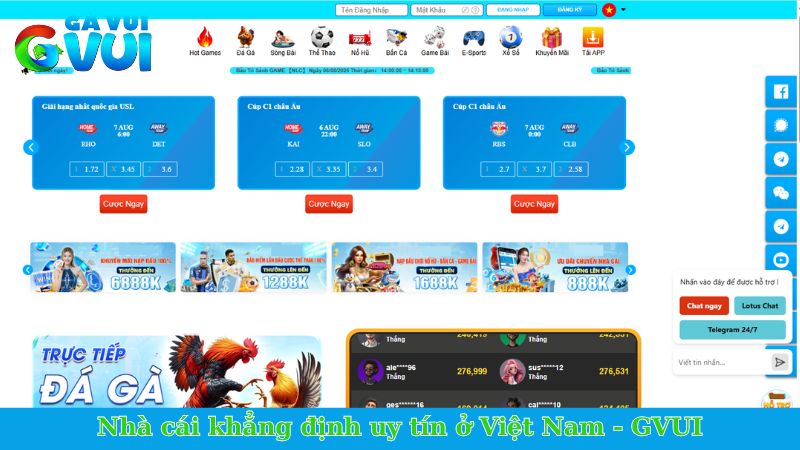 GVUI - Nhà cái chất lượng, hoạt động uy tín và an toàn 1 Nhà cái khẳng định uy tín ở Việt Nam - GVUI