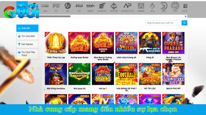 Nhà cung cấp mang đến nhiều sự lựa chọn