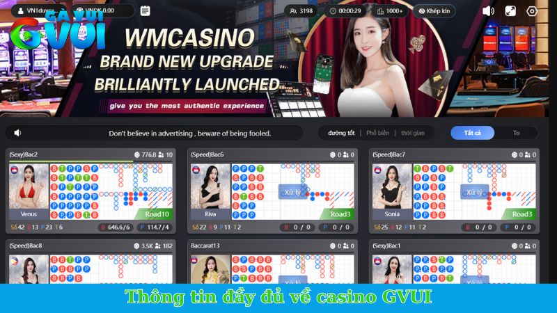 Thông tin đầy đủ về casino GVUI