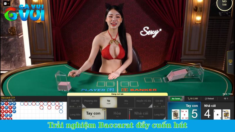 Trải nghiệm Baccarat đầy cuốn hút