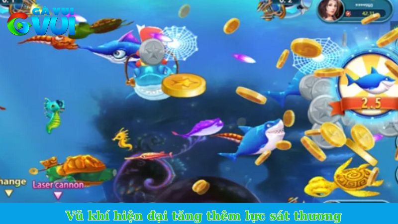 Vũ khí hiện đại tăng thêm lực sát thương